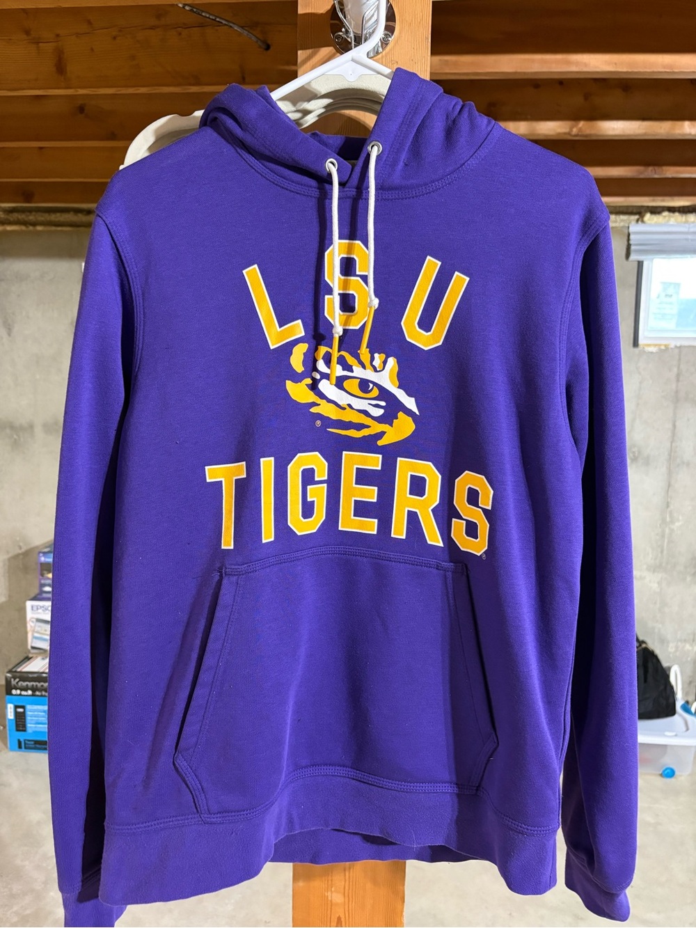 Nike Purple and Yellow LSU Tigers Crewneck Sweatshirt